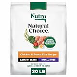 Nutro Natural Choice Small Bites Dry Dog Food, Adult Dog Food Dry Chicken and Brown Rice Recipe, 30 lbs.
