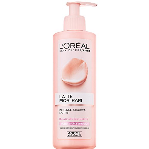 🔥 STARKER PREIS (-29%) L'OREAL selten Milch trockenen / empfindlicher Hautreiniger Blumen 400 ml.