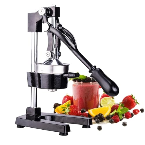 CO-Z Hand Press Juicer Machine, manual Orange Juicer and Professional Citrus Juicer for Orange Juice Pom Lime Lemon Juice, Orange Juicer Squeezer and Crusher, Easy to Clean, Black