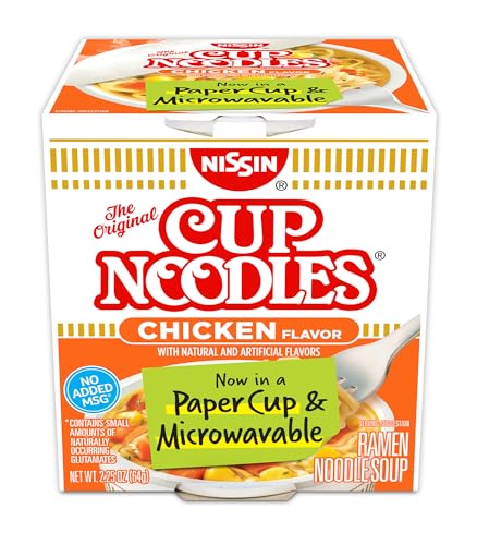 Nissin Cup Noodles Ramen Noodle Soup, Chicken, 2.25 Oz
