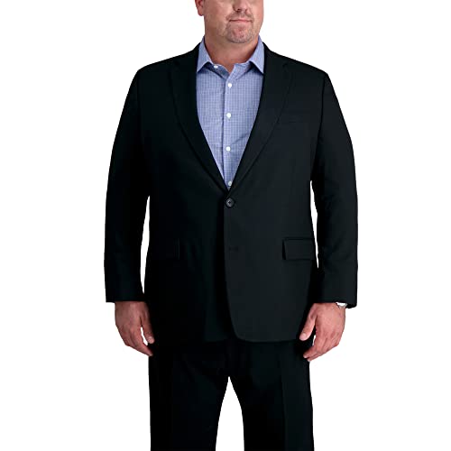 Haggar Men's Suit Jacket, Black, 54 Tall