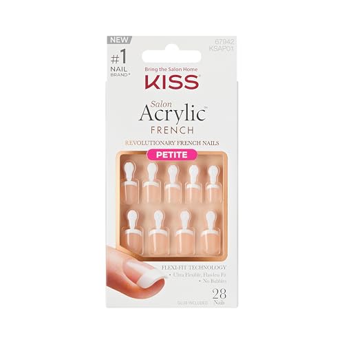 KISS Salon Acrylic French Nails - Crush Hour, Pink