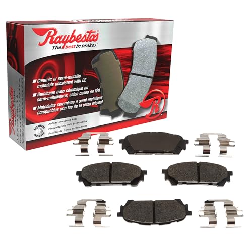 Raybestos R-Line Automotive Replacement Front/Rear Mtetallic Brake Pad Set for Select Chevy (S10/Camaro/Blazer), GMC (Sonoma), Pontiac (Firebird) (MGD154MH)