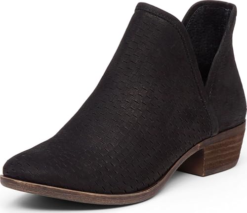 Lucky Brand womens Baley Ankle Boot, Black, 9.5 US