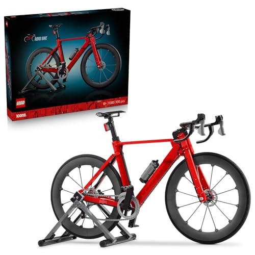 (-32%) LEGO Icons Rennrad - Modellbau für Erwachsene - inkl. Gummireifen, Schaltwerk und Hinterradständer als Schreibtisch Deko - Geschenkidee für Radsportfans - 11380