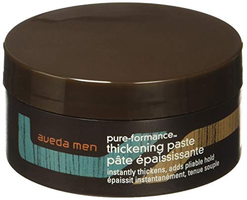 Aveda Men Pure-Formance Thickening Paste | Thickens Hair | Versatile Hold | Natural Finish Hair Styling Paste | 91% Naturally Derived*, 2.5 Fl Oz
