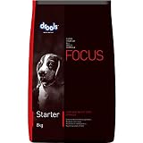 Drools Focus Starter Super Premium Dog Food, Taurine for Healthy Heart, Healthy Skin and Beautiful Coat, Suitable for All Breed Sizes, allergen-Free - (8 Kg/282 Ounce)
