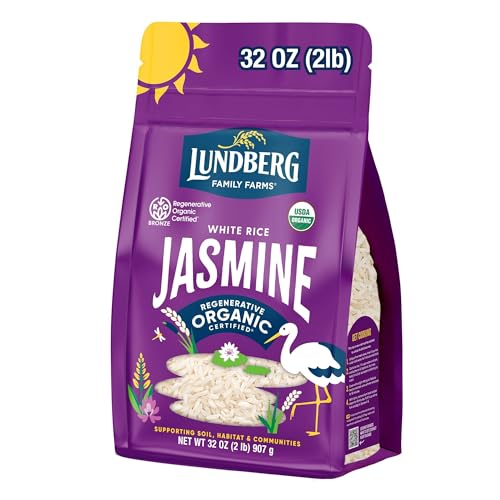 Family Farms Organic Jasmine Rice California White 32 Ounce