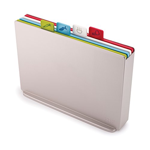 Joseph Joseph Index Cutting Board Set Large Silver