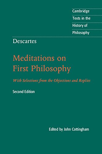 Descartes: Meditations on First Philosophy (By: John Cottingham) cover