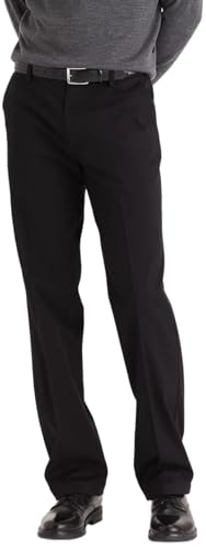 Dockers Men's Classic Fit Easy Khaki Pants (Regular and Big & Tall), Black, 38W x 30L