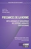Puissance De La Norme Dfis Juridiques Et Managriaux Des Systmes Normatifs Contemporains Gestion En Libert