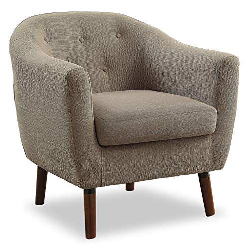 Homelegance Upholstered Pub Barrel Chair Elegant Contemporary Design A modern design combined with