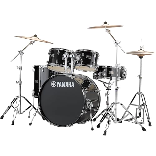 Yamaha Rydeen 5pc Shell Pack with 22" Bass Drum, Black Glitter