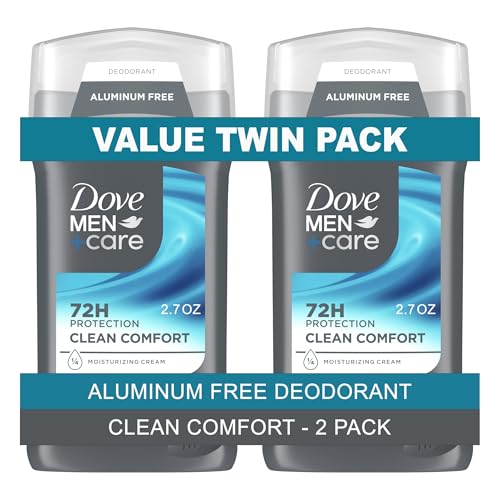 Dove Men+Care Deodorant Stick, Clean Comfort, 3 Ounce, Twin Pack