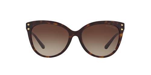 Michael Kors MK2045 Jan Sunglasses, Dark Tortoise/Brown Gradient, 55 mm