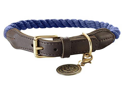 HUNTER Collar with Rope List, 57-65, Dark Blue