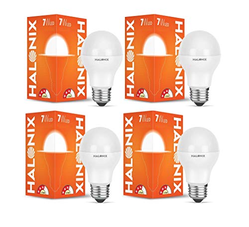 Astron Plus Base E27 7-Watt LED Bulb (Pack of 4, Cool Day Light)