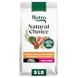 Nutro Natural Choice Small Breed Dry Dog Food, Adult Dog Food Dry Chicken and Brown Rice, 5 lbs.