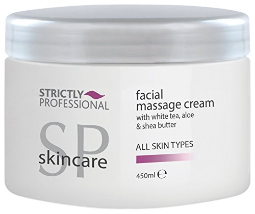 Strictly Professional Facial Massage Cream 450ml – Deep Nourishing Face Massage Cream for Dry & Normal Skin – Professional Salon Skincare, Hydrating & Softening Formula