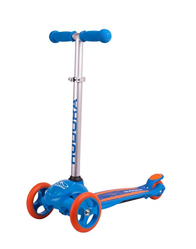 (-45%) HUDORA Scooter Flitzkids 2.0 I Stabiler Kinderscooter mit großer Trittfläche I Höhenverstellbarer & transportierbarer Mini-Dreirad-Roller für bis zu 50kg I Dreiradscooter aus Aluminium für Kinder