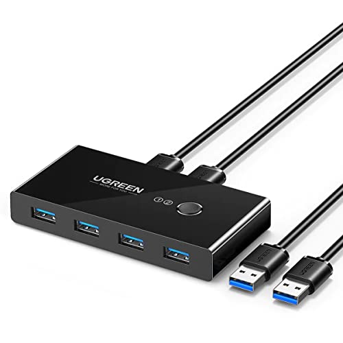 (-37%) UGREEN USB Switch 2 PC 2 In 4 Out USB 3.0 Switch USB Umschalter 2 PC