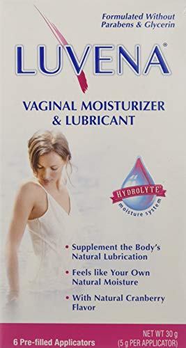 Luvena Moisturizer - Vaginal Moisturizer & Menopause Support for Women - Feminine Intimate Dryness, Redness, Irritation, Burning Symptom Relief - Water Based, Paraben & Glycerin Free - (2 Pack)