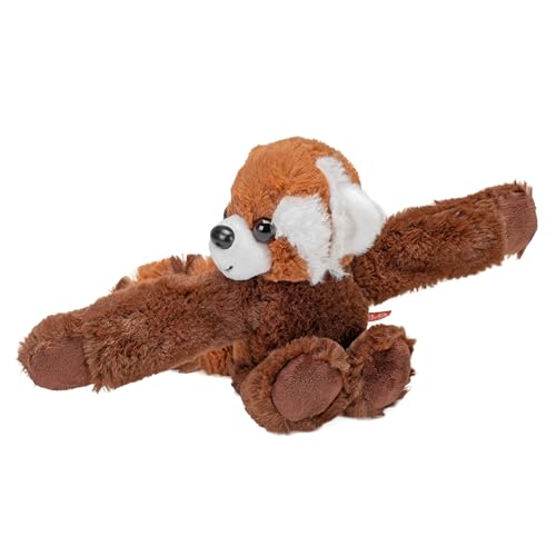Wild Republic Huggers Red Panda Plush, Slap Bracelet, Stuffed Animal, Kids Toys, 8"