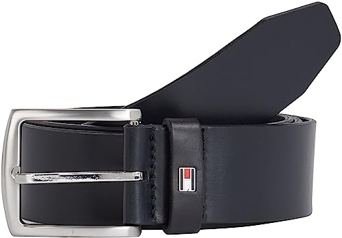 (-47%) Tommy Hilfiger Herren Gürtel New Denton Belt 4.0 Ledergürtel, Blau (Midnight), 100 cm