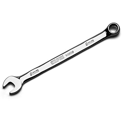 Capri Tools 9 mm Combination Wrench, 12 Point, Metric, Chrome (1-1309)