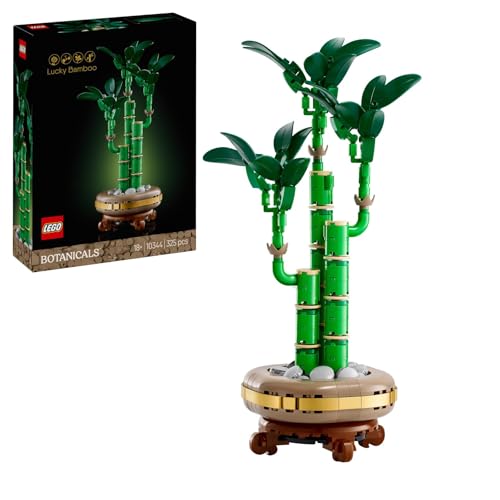 LEGO 10344 Botanical Lucky Bamboo Toy Toy Birthday Present Block Mother's Day Father's Day Men Women House Plants Faux Green Interior Stylish Mother Father