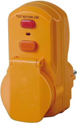 (-44%) Brennenstuhl Personenschutz-Adapter BDI-A 2 30 IP54 / Personenschutzstecker für außen (zweipolige Abschaltung, 30mA)
