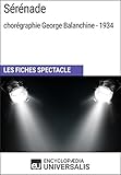 Srnade Chorgraphie George Balanchine 1934 Les Fiches Spectacle Duniversalis