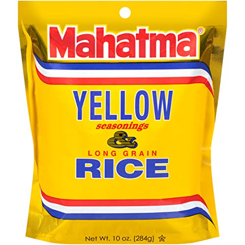 Mahatma Yellow Seasonings & Long Grain Rice, Gluten-Free, Non-GMO, Vegan, 10 oz Bag