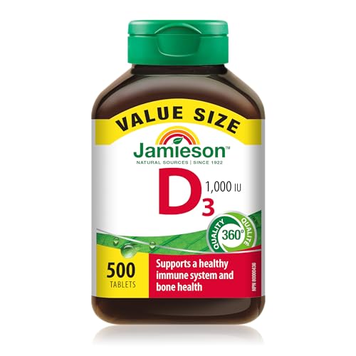 Jamieson Vitamin D3 1000 IU, 500 Tablets
