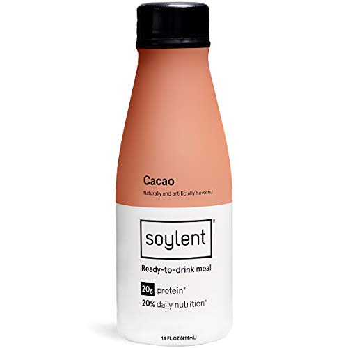 Soylent Meal Replacement Shake Soy-Based, Good Taste Soylent meal replacement shakes are shelf-stable for a year, and the flavor is not o...