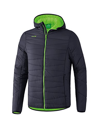 (-61%) Erima Unisex Kinder Basic Stepp- Jacke (9060702), dunkelgrau/green gecko, 116