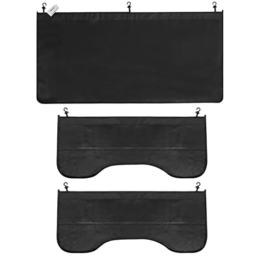 RUPSE 3 Pcs Fender Protectors for Mechanics,Microfiber Leather Car Fender Cover Mats Pads,Mechanic Magnetic Fender Protector Mat with Hooks