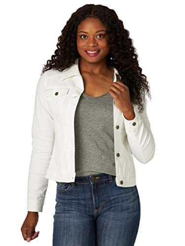 Riders by Lee Indigo Women's Denim Jacket, White, Large