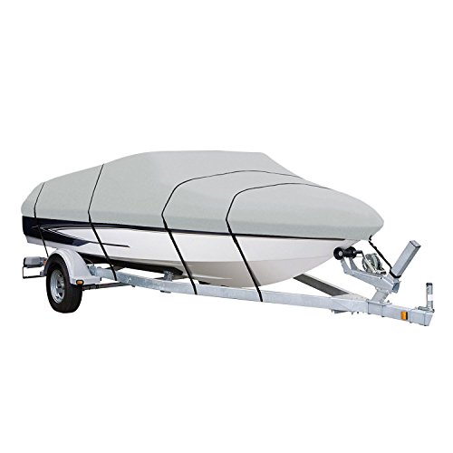 AmazonBasics Boat Cover An economical cover that protects a boat against dirt,