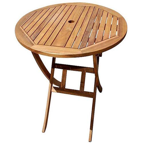 (-44%) SAM Gartentisch Jasper, 90 cm rund, Akazienholz geölt, Balkontisch klappbar
