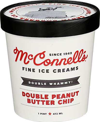 McConnell's Fine, Double Peanut Butter Chip Ice Cream, 16 oz (Frozen)