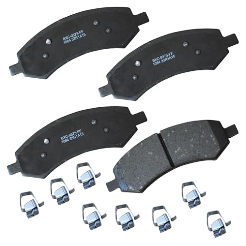 Bendix Premium SBC1084 Ceramic Front Brake Pads for Select Models Chrysler Aspen, Dodge Dakota, Durango, Ram 1500, Mitsubishi Raider, 1500 Classic, Dakota