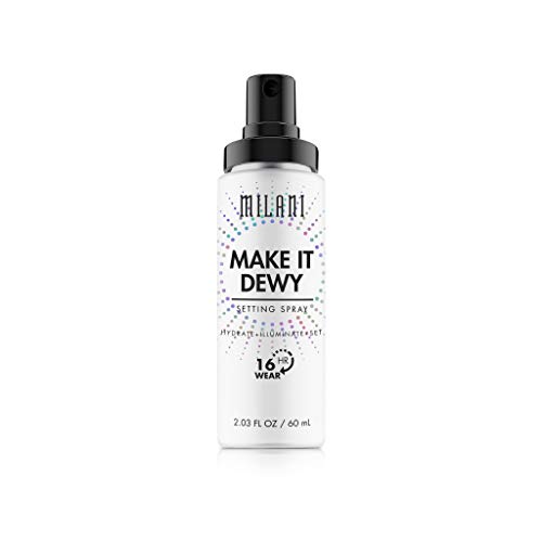 Milani Make It Dewy Setting Spray 3 in 1- Hydrate + Illuminate + Set (2.03 Fl. Oz.) Makeup Finishing Spray - Makeup Primer & Hydrating Setting Spray