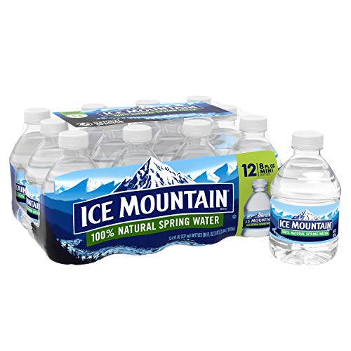 Ice Mountain 100% Natural Spring Water, 8-Ounce (12 Pack)