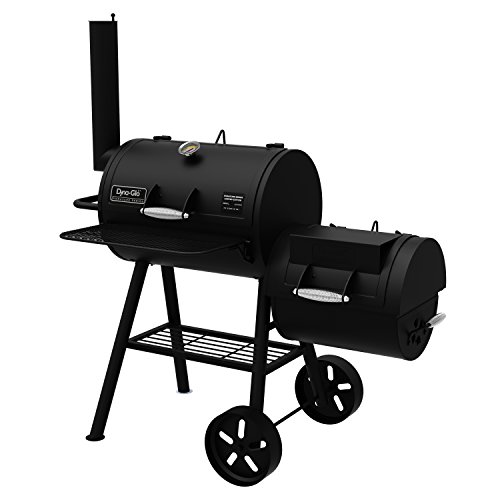 Dyna-Glo Signature Series Barrel Charcoal Grill & Side Firebox Multifunctional A versatile smoker