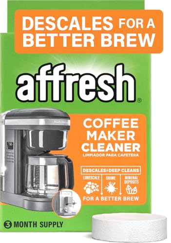 Affresh Coffee Maker Cleaner, Works with Multi-cup and Single-serve Brewers, 3 Tablets