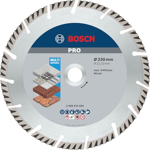 🔥 STARKER PREIS (-69%) Bosch Accessories Professional Diamanttrennscheibe Standard for Universal (Beton und Mauerwerk, 230 x 22,23 mm, Zubehör Winkelschleifer)
