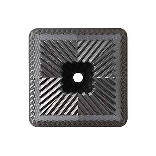 Nordic Ware Bundt Squared Pan, 10-Cup Capacity, Graphite