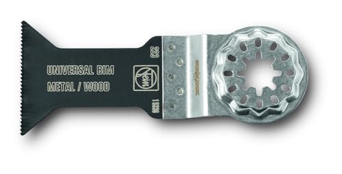 FEIN E-Cut Universal-Sägeblatt, Breite 44 mm, Länge 55 mm, Ve. 5 St., Aufnahme StarLock, Bi-Metall mit gewellter Universalverzahnung. Breites Anwendun